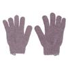 DECHOUS Exfoliating Bath Glove Five Fingers Stretchy Body Scrub Mitt for Men Women Dual-sided Use Easy Clean Purple view 1