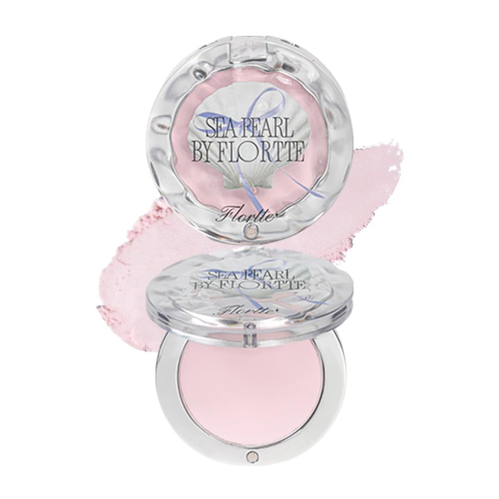 FLORTTE Esther Bunny Single-Colour Highlighter, 3 Colors, Soft-Focus Face Makeup (02# [NEW] Purple, Standard)