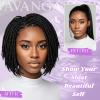 12inch Afro Kinky Bulk Hair for Micro Twist Braiding Hair, Synthetic Mini Spring Twist Curl 4Packs 200 Gram, Natural Black 4C Afro Curly Hair Dreadlocks Extensions Repair Locs for Women(4Pcs-12", #1B) view 2