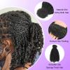 12inch Afro Kinky Bulk Hair for Micro Twist Braiding Hair, Synthetic Mini Spring Twist Curl 4Packs 200 Gram, Natural Black 4C Afro Curly Hair Dreadlocks Extensions Repair Locs for Women(4Pcs-12", #1B) view 4