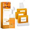 Turmeric and Kojic Acid Soap Set, Brightening Facial Cleanser, 3 Soaps with Foam Cleanser and Soap dish view 1