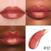 evpct Bronze Orange Metallic Glitter Lip Liner and Lipstick Combo Lip Gloss Stain Set Makeup for Women Long Lasting Waterproof 24, Non Stick Cup Metal Shine Shimmer Iridescent Glossy Liquid Lipstick view 3