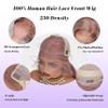 Ash Blonde Wig Human Hair 250 Density 28 Inch 13x6 Body Wave Colored Lace Front Wig Human Hair Pre Plucked, No Synthetic Blend True to Length Easy to Dye Tangle Free Shedding Free Triple Lifespan 3X view 4