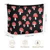 MUMEHAZ Large Travel Make Up Bag Cute Cartoon Red Mushroom Portable Storage Cosmetic Bag Toiletry Bags Lipstick Organizer Storage Pouch view 2