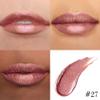 evpct Nude Gold Metallic Glitter Lip Liner and Lipstick Combo Lip Gloss Stain Set Makeup for Women Long Lasting Waterproof 24, Non Stick Cup Metal Shine Shiny Shimmer Iridescent Liquid Lipstick 27 view 3