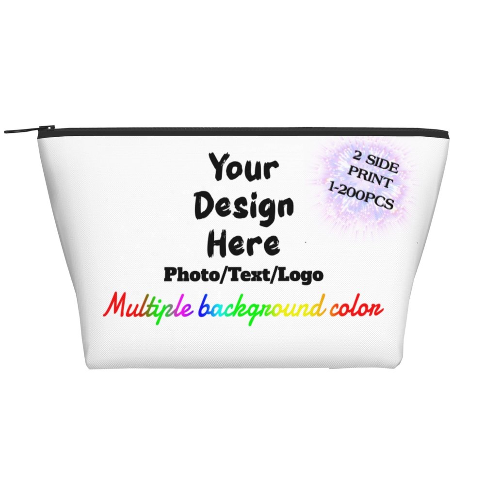 Custom Makeup Bag Design Your Own Image Logo Personalized Cosmetic Bags customized Lightweight Travel Makeup Pouch Bags Gifts for Women color1