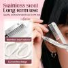 Eyebrow Trimmer Scissor, 2025 Upgrade Precision Eyebrow Grooming Kit, Portable Razor for Home Use, Removal Scissor Shaping Tool for Women (White 1PCS) view 3