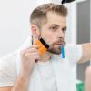 Double Head Electric Razor, Rechargeable Men Shaver for Home Car Hotel and Travel, Compact Alloy Rotary Shaver for Smooth and Convenient Facial Hair Trimming, Resistance to Wear view 3