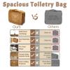 2025 Personalized Custom Christmas Gifts for Men, Large Hanging Toiletry Bag Leather Shaving Toiletries Bags for Him, Waterproof Travel Bag, Gift for Anniversary, Dad, Grandpa, Husband, Lover view 4