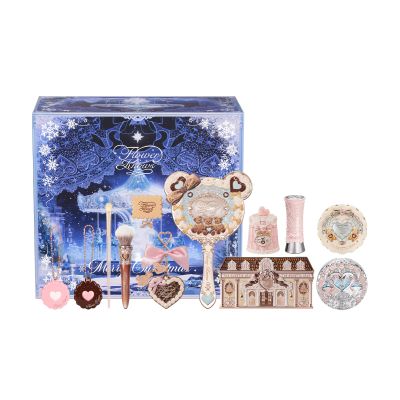 Flower Knows Cozy Bear's Holiday Makeup Box Set,13-Piece Beauty Kit,Perfect Christmas,New Year,Thanks Giving Make Up Gift for Women & Girls