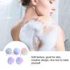 PRETYZOOM 5Pcs Large Bath Sponge Shower Mesh Poufs Soft Exfoliating Body Scrubber with Hanging Rope for Men and Women Bathing Accessories for Skin Random Color view 2