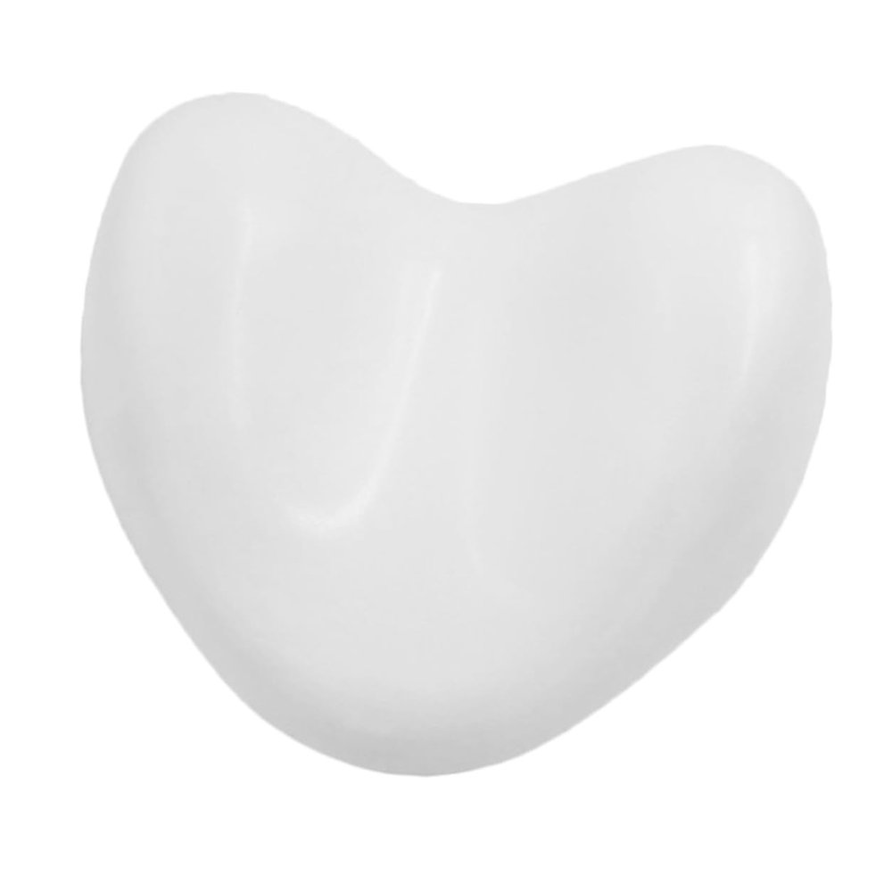 GANAZONO Heart-Shaped Bathtub Head Pillow with Suction Cups PU Foam Bath Cushion for Neck and Shoulder Support Luxury Spa Relaxation Accessory for Home and Travel Baths