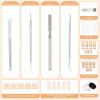 Ingrown Ingrowing Toenail Corrector Removal Tool Kit, Feet Pedicure Tools with Nail File Skin Bevel Knife Toenail Groove Pick & Spoon Isolation Cloth and Nail Stickers for Foot Pedicure Tool view 3
