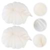 Abaodam 2pcs Large Petal-Shaped Bath Body Scrubber Balls Beige Exfoliating Shower Sponge Soft PE Mesh Nets for Gentle Skin Cleansing and Daily Use view 3