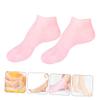 Mobestech Moisturizing Sebs Sole Protective Socks for Dry Cracked Feet Nourishing Anti-flaking Foot Care High Elasticity Cushioning Pads for Rough Pink view 2