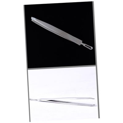 Zerodeko Stainless Steel Bevel Eyebrow Clip Multifunctional Tweezers for Women Men Small Lightweight Hair Removal Tool for Precise Grooming and Cosmetic Bag Essential