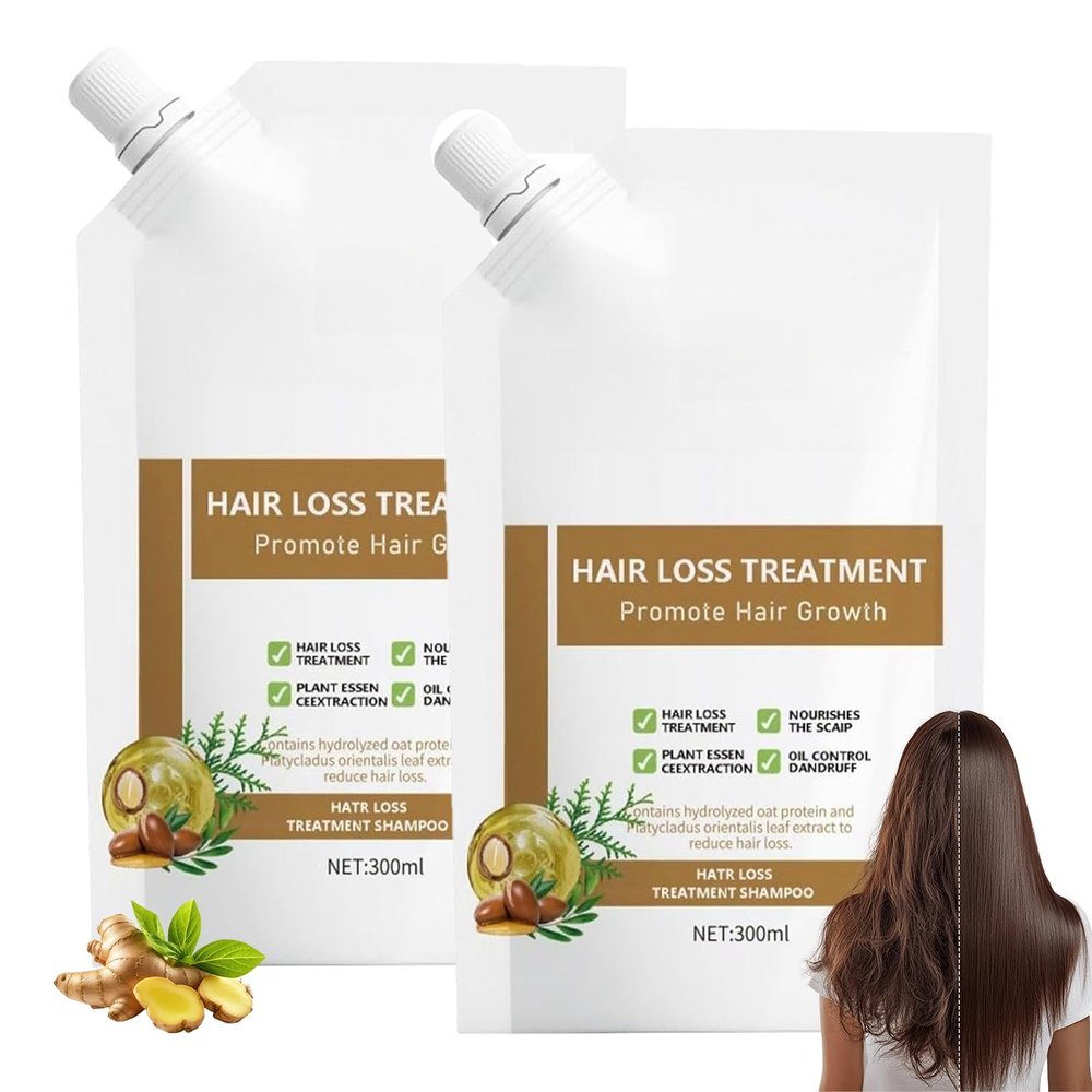 Anti-Hair Fall Hair Loss Shampoo - Promote Hair Growth Shampoo, Rich in Various Plant Extracts, Anti-Hair Fall Promote Hair Growth 300ml (2)