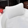 Bath Pillows for Head  Polyester Soft Fabric 30x20cm | Non-Slip Polyester Fiber Bathroom Headrest | Comfort Bathtub Pillow with Head | Bathtub Pillows F-or He-ad view 2