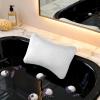 Bath Pillows for Head  Polyester Soft Fabric 30x20cm | Non-Slip Polyester Fiber Bathroom Headrest | Comfort Bathtub Pillow with Head | Bathtub Pillows F-or He-ad view 3