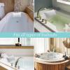 Bath Pillows for Head  Polyester Soft Fabric 30x20cm | Non-Slip Polyester Fiber Bathroom Headrest | Comfort Bathtub Pillow with Head | Bathtub Pillows F-or He-ad view 4