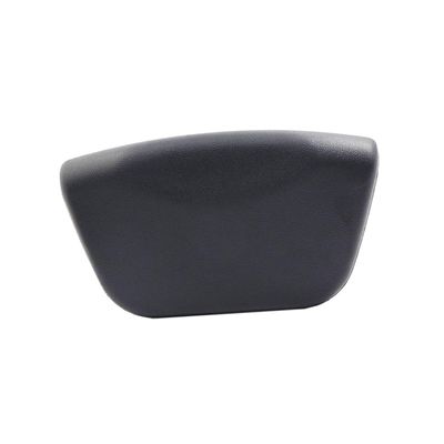 Beaupretty PU Material Bath Pillow for Tub Black Quick-Drying Spa Headrest with Back and Neck Support Bathroom Cushion for Relaxing Soaking Experience