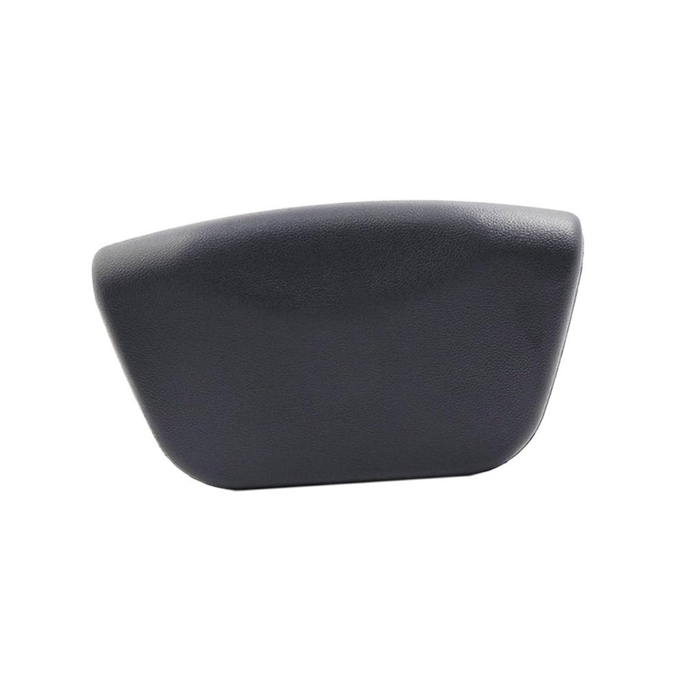 Beaupretty PU Material Bath Pillow for Tub Black Quick-Drying Spa Headrest with Back and Neck Support Bathroom Cushion for Relaxing Soaking Experience
