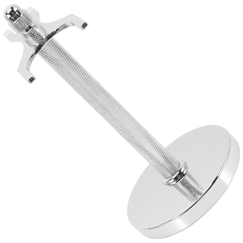 Alipis Silver Razor Holder with Non-slip Base for Mens Shaving Brush and Razor Stand Compact Barber Organizer for Drying and Display Practical Bathroom Accessory for Mens Grooming Tools