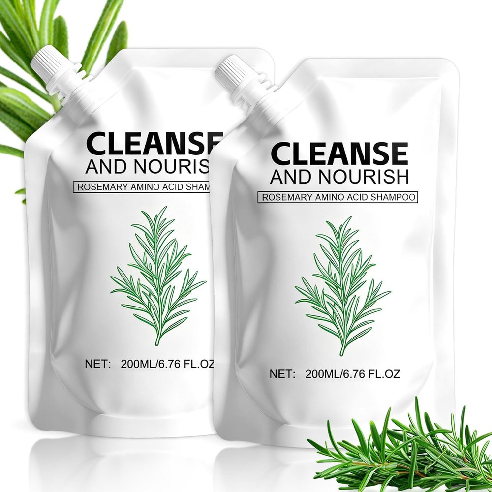 2Pack Rosemary Amino Acid Shampoo,Hair Growth Shampoo for Thinning Hair Women and Men Hair Loss, Thicken & Strengthen Scalp with Natural Formula,Hair Care Set (6.76 FL.OZ Each)