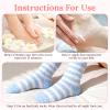 6Pcs Aloe Socks, Lotion Socks, Aloe Infused Fuzzy Moisturizing Socks, Spa Socks for Men and Women, Gel Socks Sleep Socks for Dry Cracked Feet, Fluffy Slipper Cozy Cabin Winter Soft Fleece Warm Comfy view 4
