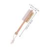 DECHOUS 3pcs Dual-Side Foot Exfoliator Brush with Pumice Stone Ergonomic Wooden Handle Hard Skin Remover for Feet Shower Pedicure Tool for Dead Skin and Callus Care view 2