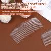 20 PCS Clear White Hair Combs, Plastic Hair Side Comb Clear French Twist Comb With Long Teeth Lightweight Small Teeth Combs Fine Twist Barrettes Bun Accessories for Women Bridal Wedding Veil Headpiece view 3