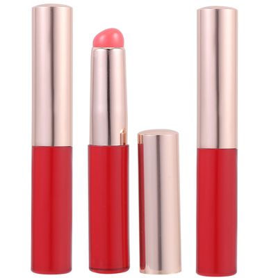 Alipis 3Pcs Silicone Lip Brush with Cover Portable Round Head Lipstick Applicator for Women Gentle Makeup Brush for Lip Balm Gloss Concealer and Eyeshadow Application