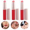 Alipis 3Pcs Silicone Lip Brush with Cover Portable Round Head Lipstick Applicator for Women Gentle Makeup Brush for Lip Balm Gloss Concealer and Eyeshadow Application view 3