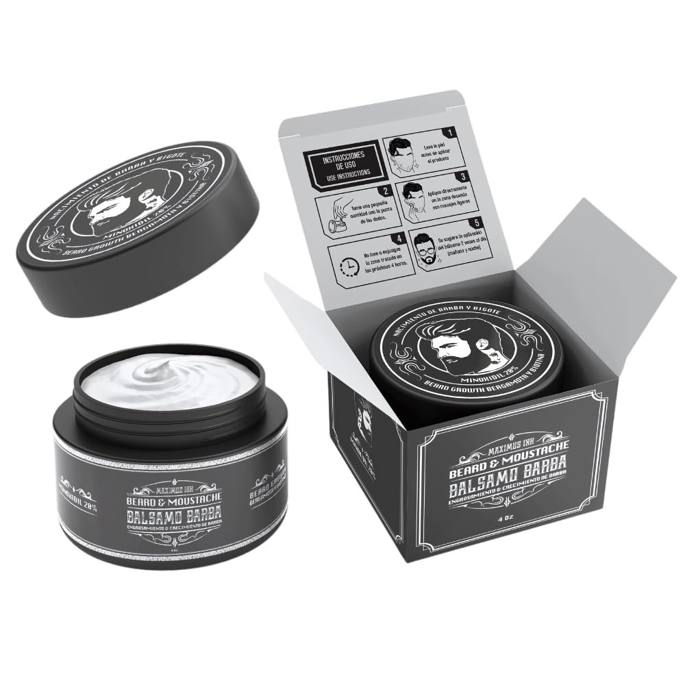 Beard Balm with 20% Bergamot  Nourishing & Conditioning for Fuller, Healthier-Looking Beards  Softens & Styles Facial Hair