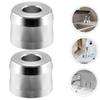 Alipis 2pcs Aluminium Alloy Razor Stand for Men Manual Shaver Bathroom Holder with Large Opening Base for Home Supply Portable and Space-saving Shaving Tool Organizer view 2