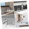 Alipis 2pcs Aluminium Alloy Razor Stand for Men Manual Shaver Bathroom Holder with Large Opening Base for Home Supply Portable and Space-saving Shaving Tool Organizer view 3