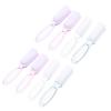 AUTSUPPL 8Pcs Nail Cleaning Brush with Bristles for Fingernail Stain Removal Multipurpose Manicure Tool for Professional Salon and Home Use Soft Yet Firm Scrubbing Brushes in Transparent view 1