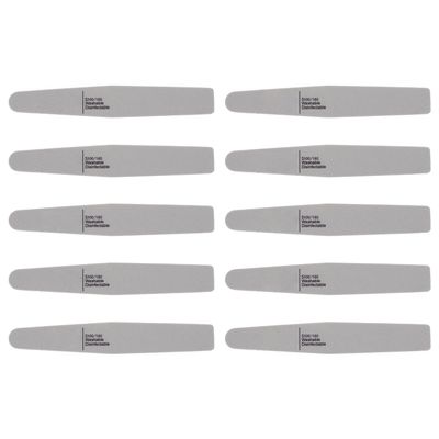 CONGARTENO 10pcs Double-Sided Nail Buffer Blocks Grey Sponge Sanding Manicure Files Nail Files for Acrylic and Natural Portable Care Tool