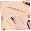 DECHOUS 3pcs Dual-Head Stainless Steel Nose Pore Scrubber and Blackhead Cleaner Tool for Deep Facial Cleansing and Skin Care Portable Spatula for Whitehead Removal view 3