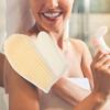 Beatifufu 2pcs Natural Sisal Exfoliating Bath Gloves Full Coverage Cotton Linen Shower Mitts for Women and Men Deep Skin Cleansing and Dead Skin Removal Spa Body Scrubber view 4