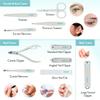 clat Manicure Pedicure Kit for Men & Women, 10Pcs Finger & Toe Nail Care Tools Includes Nail Clipper Cutter, Tweezer, File, Cuticle Pusher, Personal Care Professional Grooming Set With Travel Case view 4