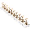 Anneome Extended Metal Nail Holder for Nail Art Practice Creative Manicure Display Stand with Gold Rippled Base Training Racks for Salon and Home Use view 1