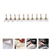 Anneome Extended Metal Nail Holder for Nail Art Practice Creative Manicure Display Stand with Gold Rippled Base Training Racks for Salon and Home Use view 2