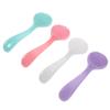 FONDOTIN 4pcs Portable Silicone Face Scrubber with Long Ergonomic Handle Deep Cleansing Facial Brush for Blackhead Removal Exfoliating Soft Bristles for Skin Revitalization and Travel Use view 1