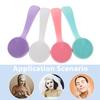 FONDOTIN 4pcs Portable Silicone Face Scrubber with Long Ergonomic Handle Deep Cleansing Facial Brush for Blackhead Removal Exfoliating Soft Bristles for Skin Revitalization and Travel Use view 3