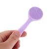 FONDOTIN 4pcs Portable Silicone Face Scrubber with Long Ergonomic Handle Deep Cleansing Facial Brush for Blackhead Removal Exfoliating Soft Bristles for Skin Revitalization and Travel Use view 4