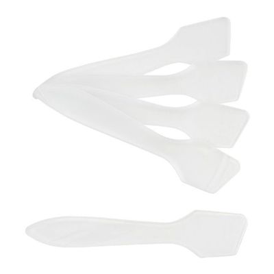 Anneome 200PCS Transparent Disposable Cosmetic Spatula for Face Mask Mixing and Sampling Plastic Makeup Applicator Tool with Comfortable Grip for DIY Beauty Products and Cream Application