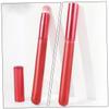 Anneome Portable Lip Brush with Cap Smooth Secure Lipstick Applicator Wand for Precise Makeup for Home and Salon Use Gentle Skin for Lip Gloss and Concealer Application view 3