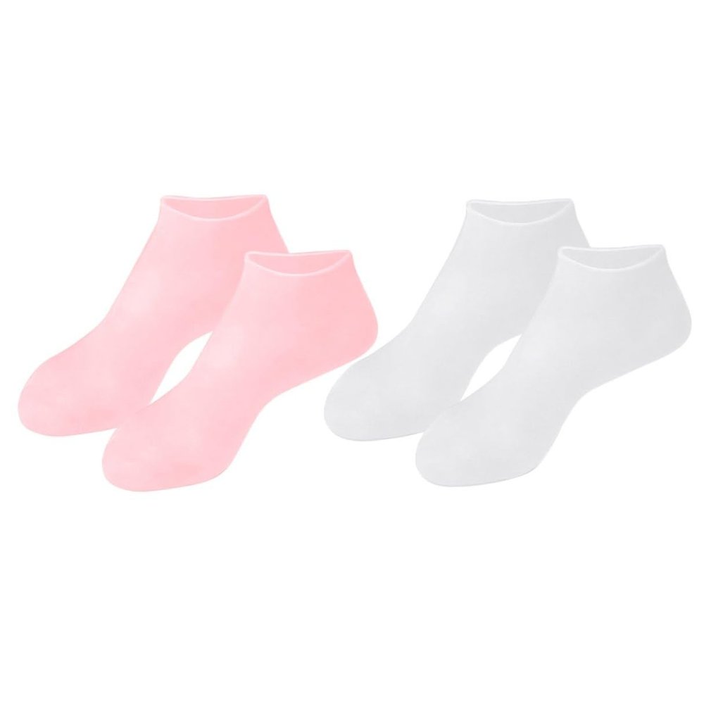 Alipis 2 Pairs Moisturizing Socks for Dry Cracked Feet Exfoliating Foot Covers with Intensive Hydration for Spa and Professional Moisturizing Treatment