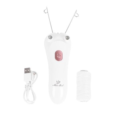 Luxshiny USB Charging Facial Hair Remover for Women Rose Gold Epilator Tool Fast Gentle Hair Removal for Face Lip Chin Fuzz with Massager Function Safe for Sensitive Skin